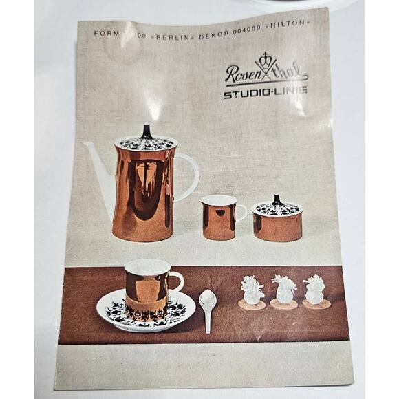 1960s Rosenthal Studio Line Hilton Coffee or Tea Service Germany - Picture 8 of 10